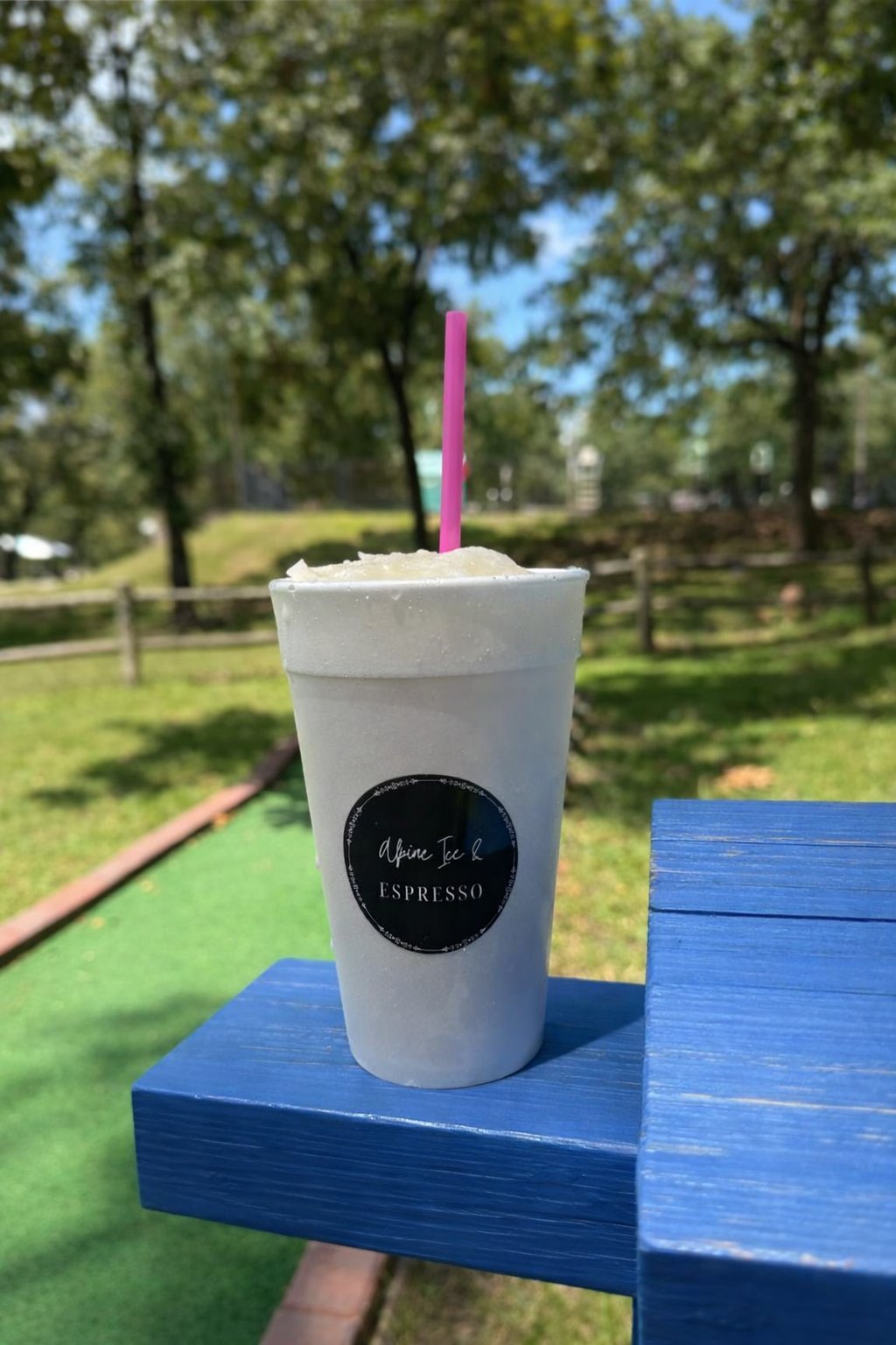 Snow cone at outdoor location