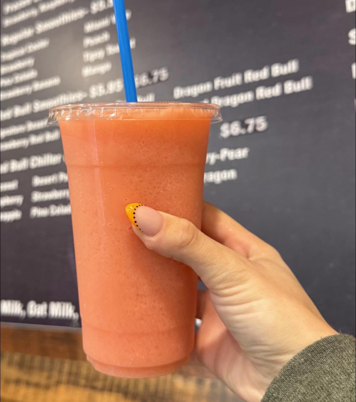 Orange smoothie drink